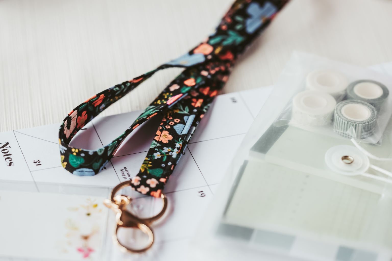 Rifle Paper Co. Personalized Wristlet Key Fob | Mimi Green