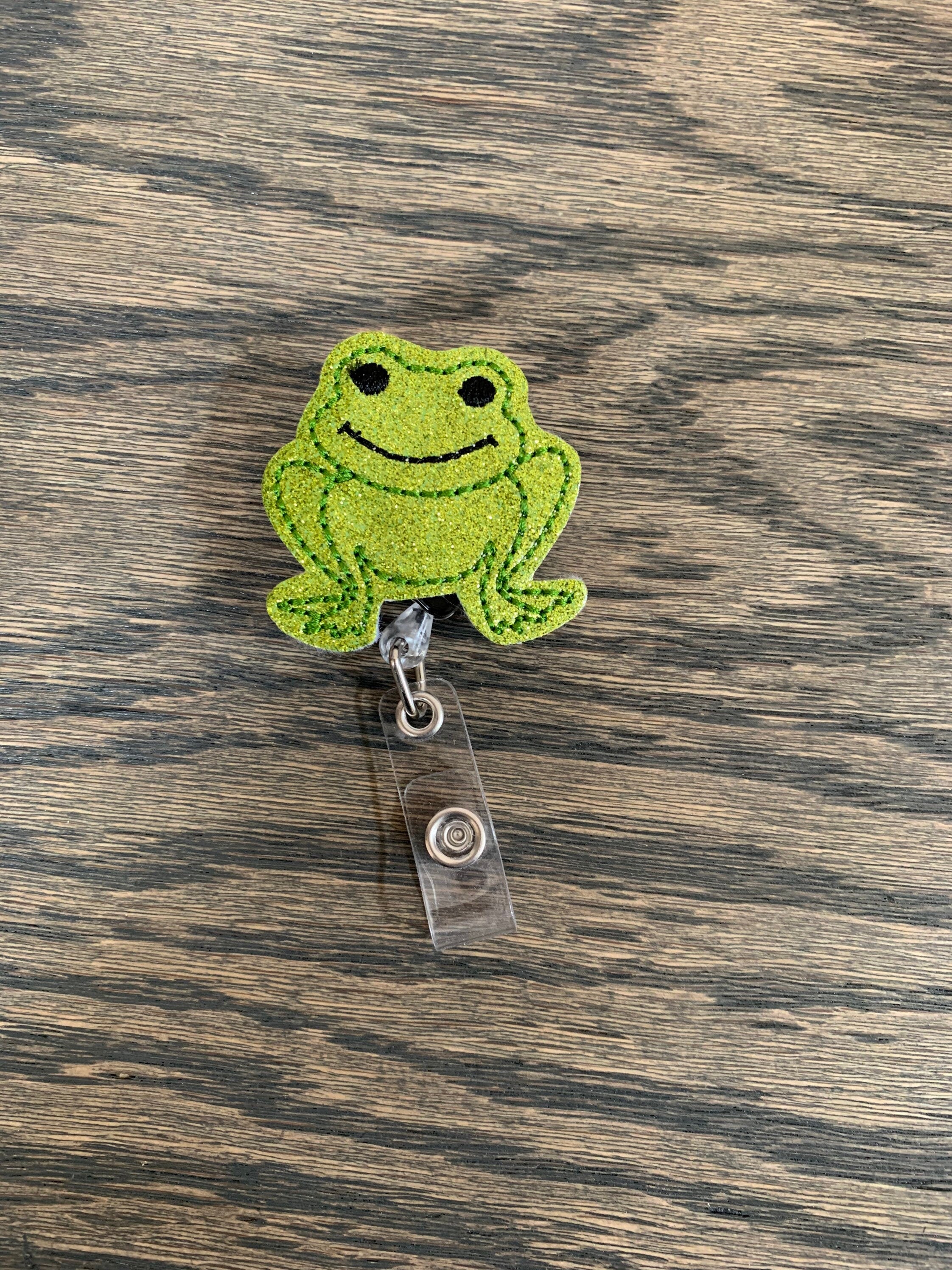 Frog Badge Reel - Coworker Gift