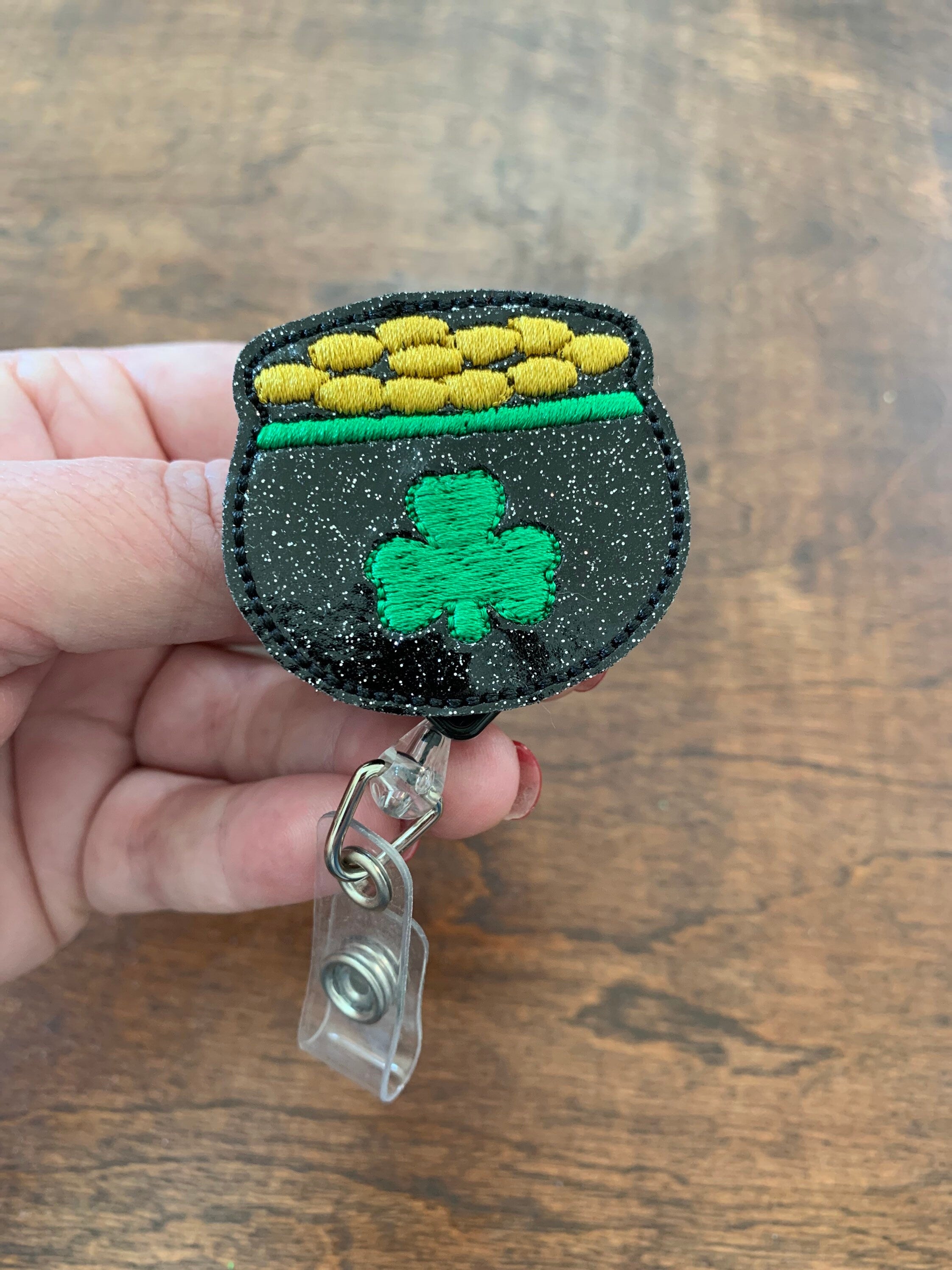 St Patricks Day, Badge Reel, Pot of Gold, Nurse Badge Reel, Funny Badg – 13  Dragonfly Designs