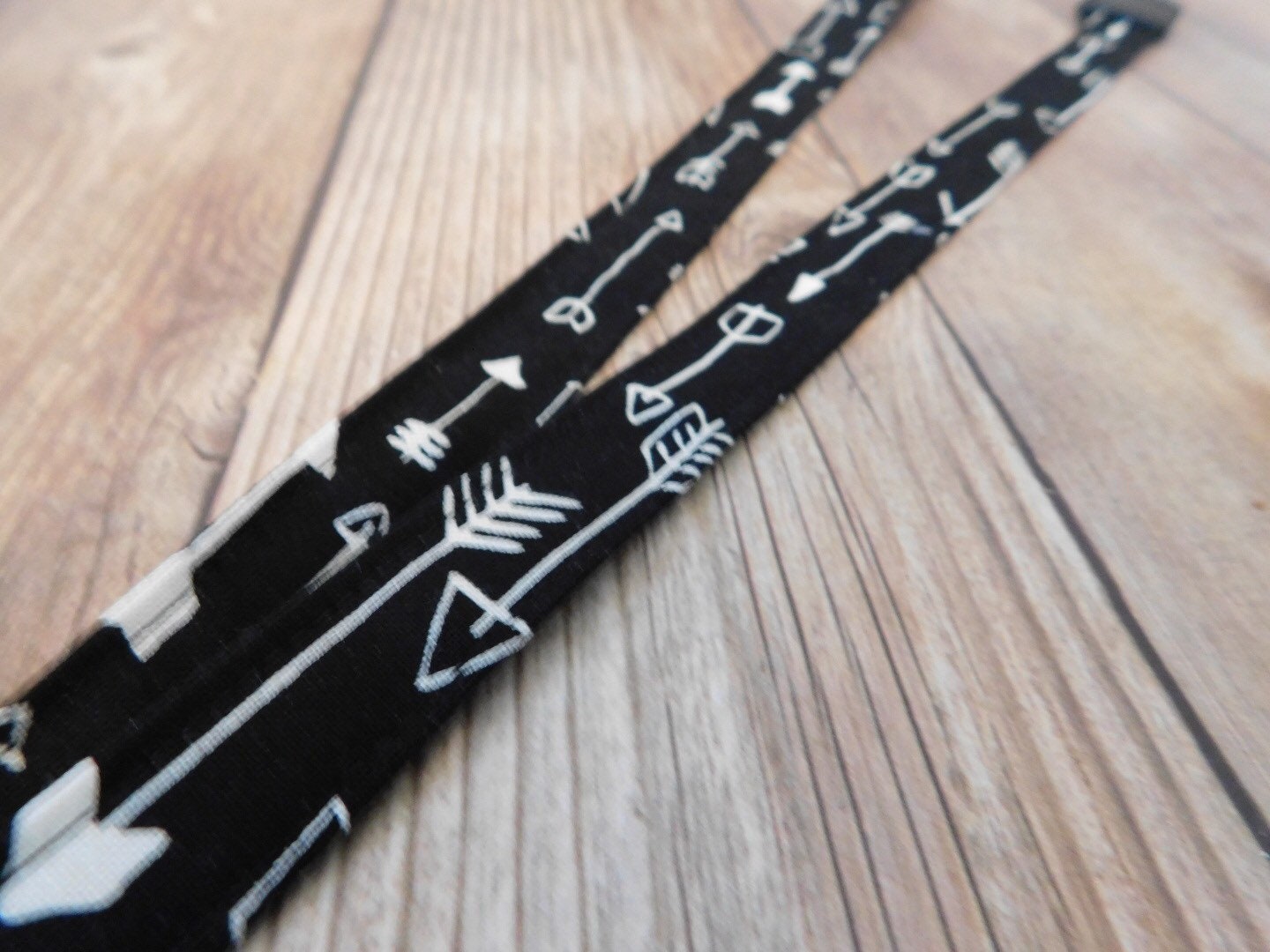 Breakaway Lanyard Lanyard With ID Holder Badge Holder Black and White  Fabric Lanyard Teacher Lanyard Key Holder 