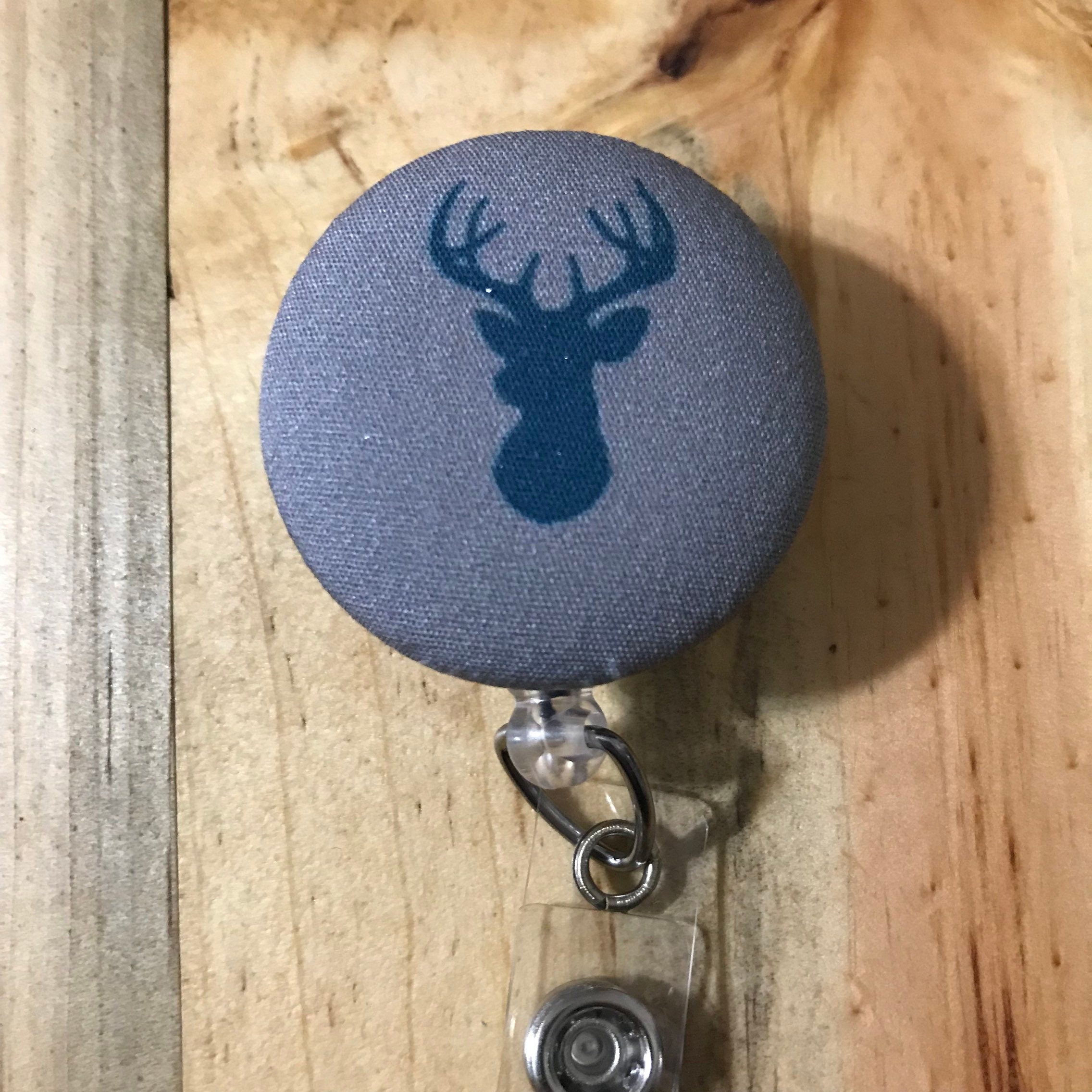 Mens Badge Reel - Deer Retractable ID Badge - Heavy Duty Badge Reel – 13  Dragonfly Designs