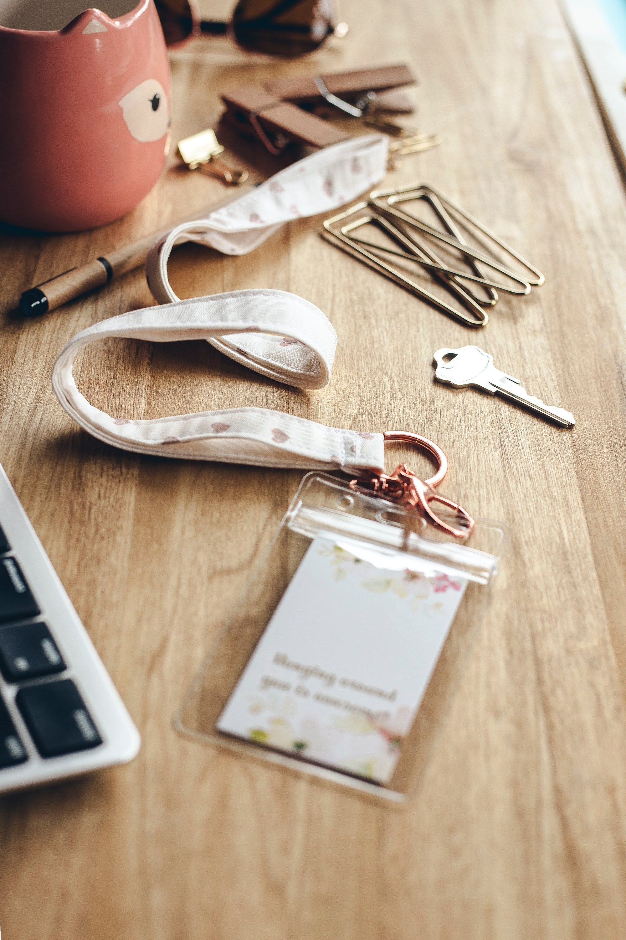 Heart Lanyard With Optional Matching Badge Reel 