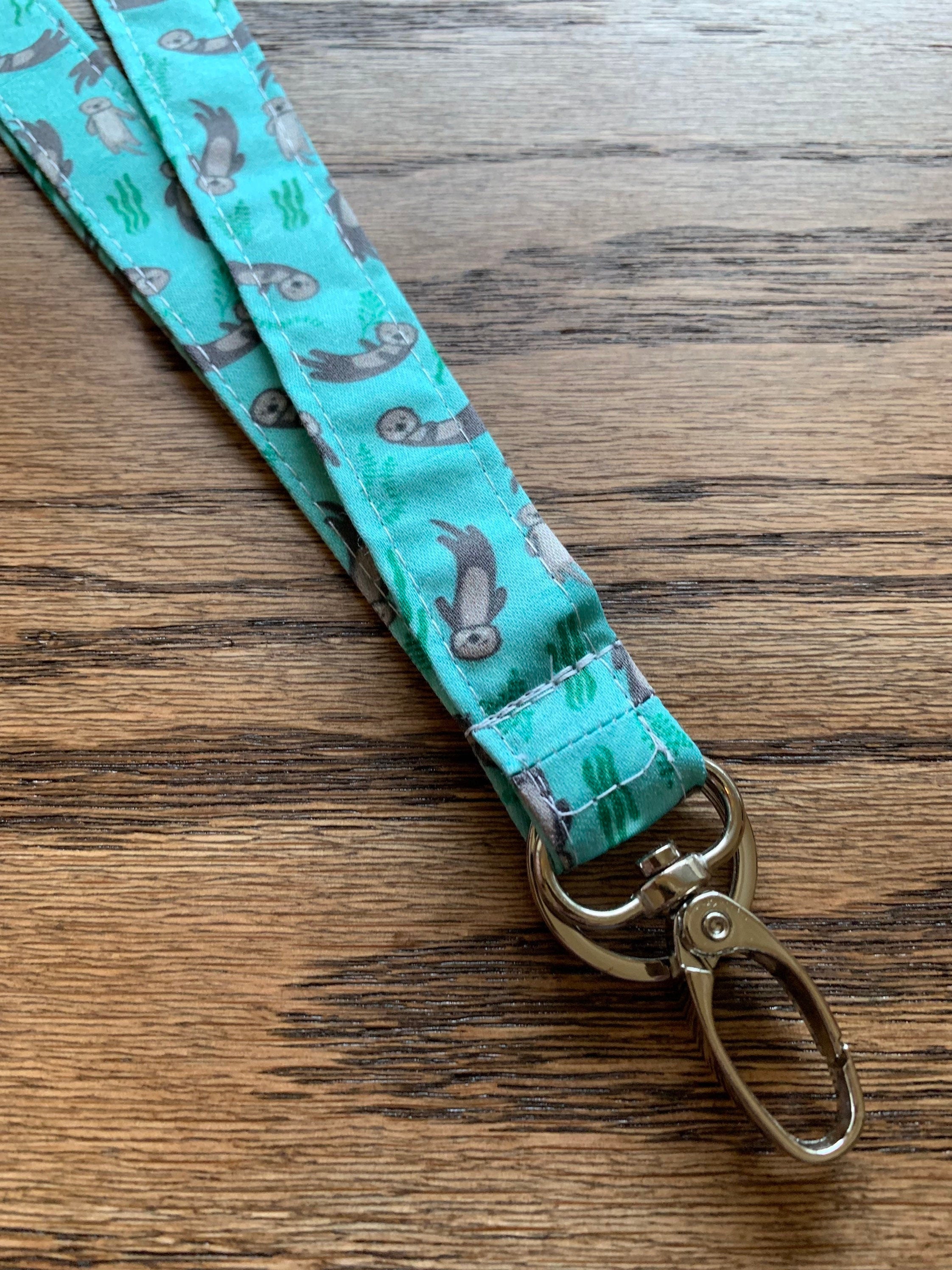 Otter lanyard with a matching badge reel, Otter gift, Nursing student – 13  Dragonfly Designs