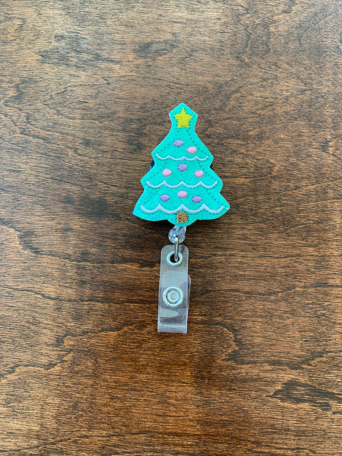 Christmas Tree Badge Reel, Nurse Badge Reel, Glittery Badge Reel – 13  Dragonfly Designs