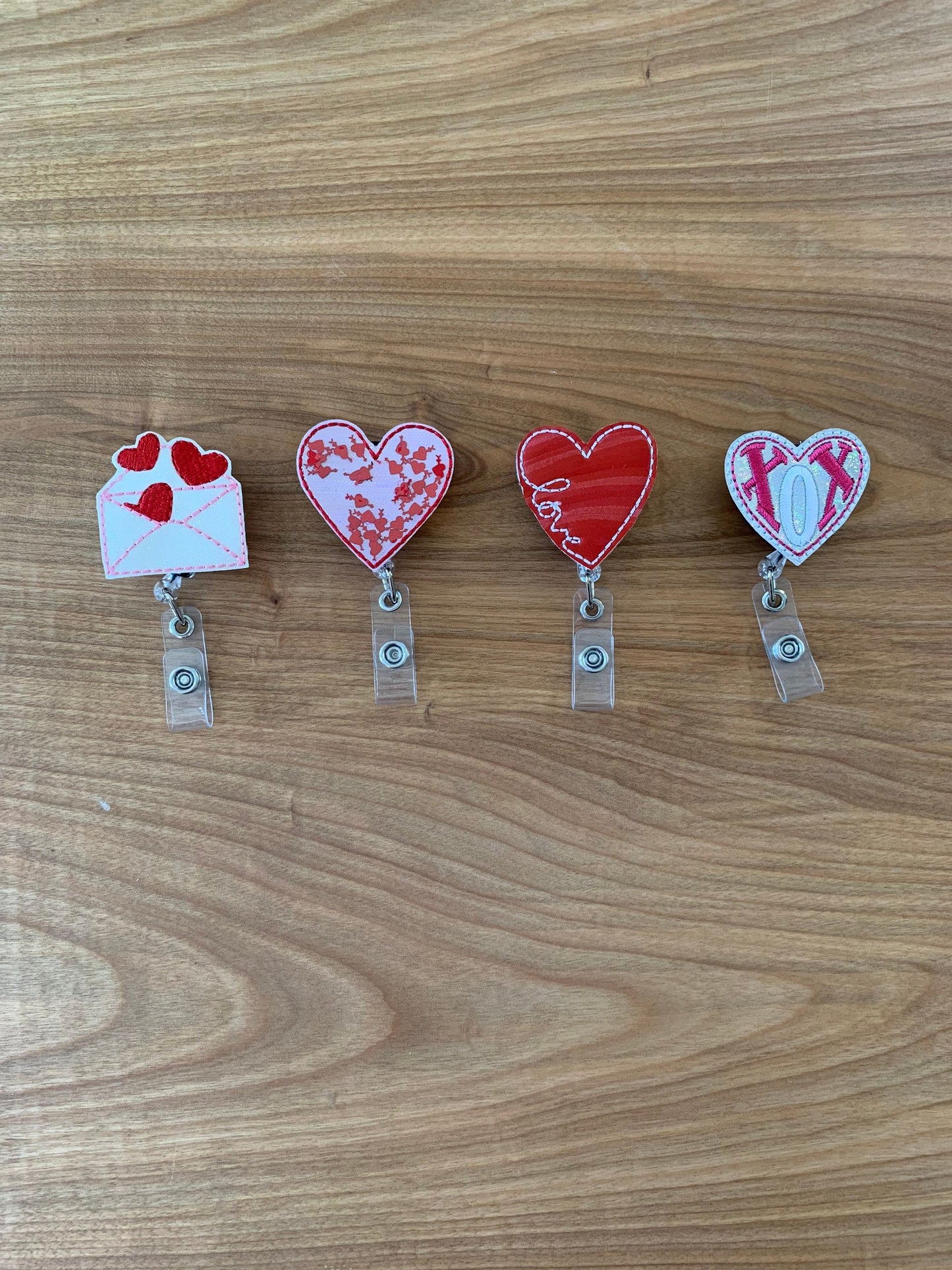 Heart Badge Reel - Valentines Day Badge - Heavy Duty Badge Reel – 13  Dragonfly Designs