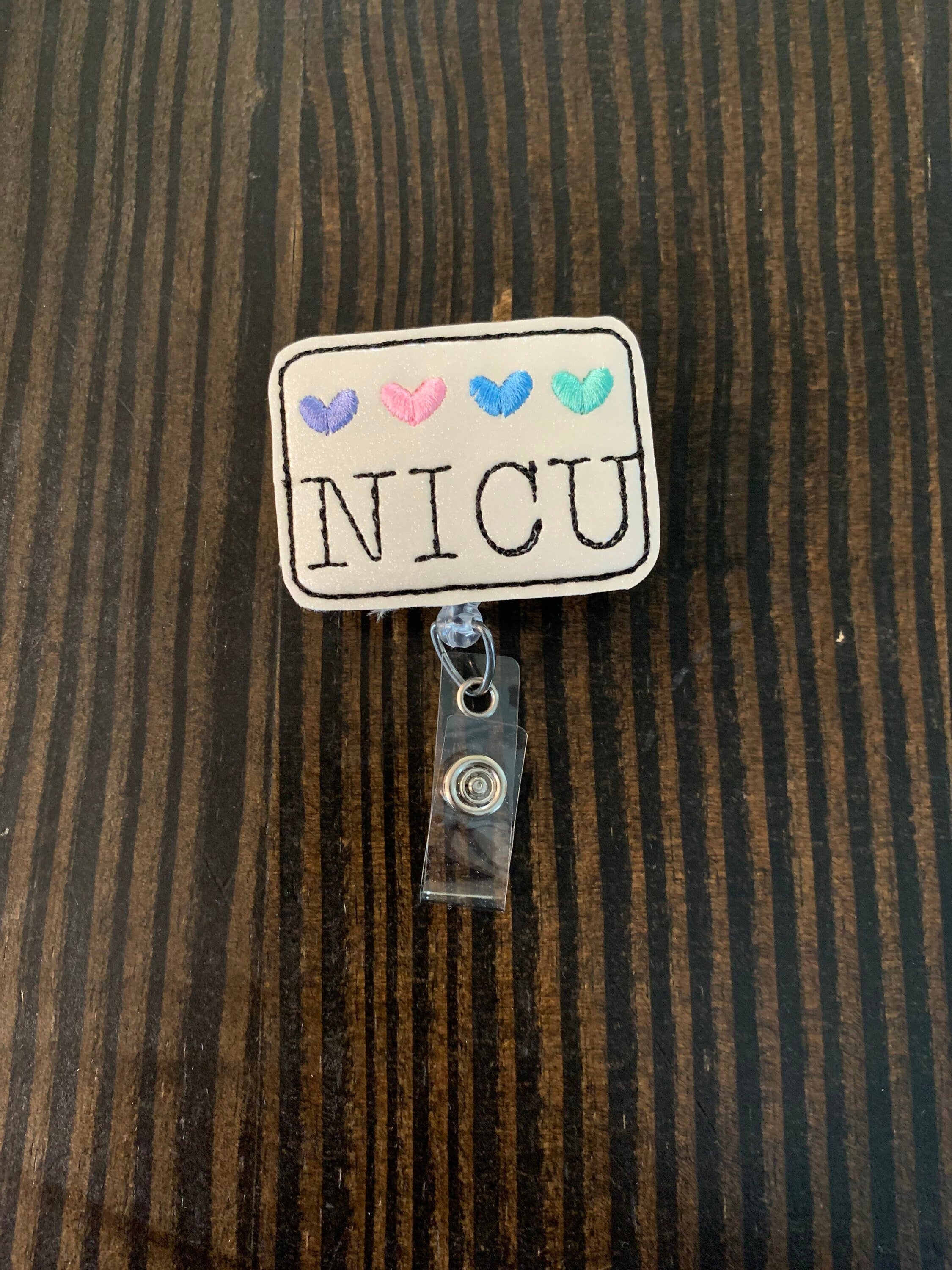 NICU Nurse Badge Reel, Nurse Badge Reel, Badge Reels – 13 Dragonfly Designs